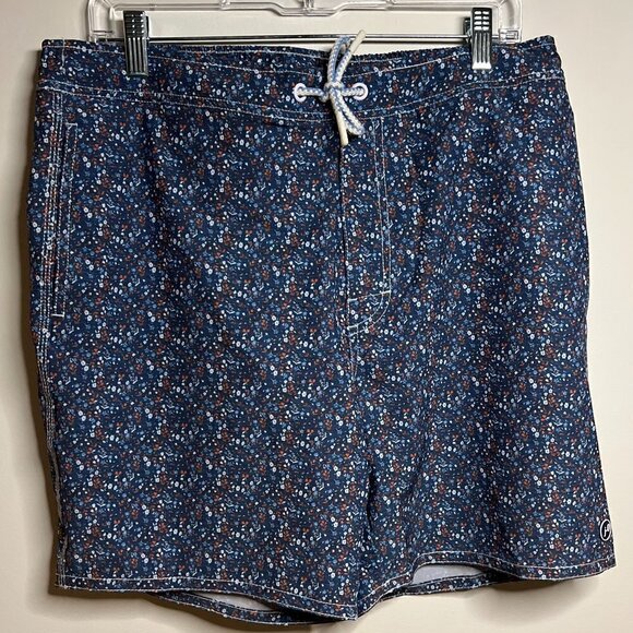 Johnnie-O Other - Johnnie-O Half Elastic 7" Surf Shorts Dorado Large NWT